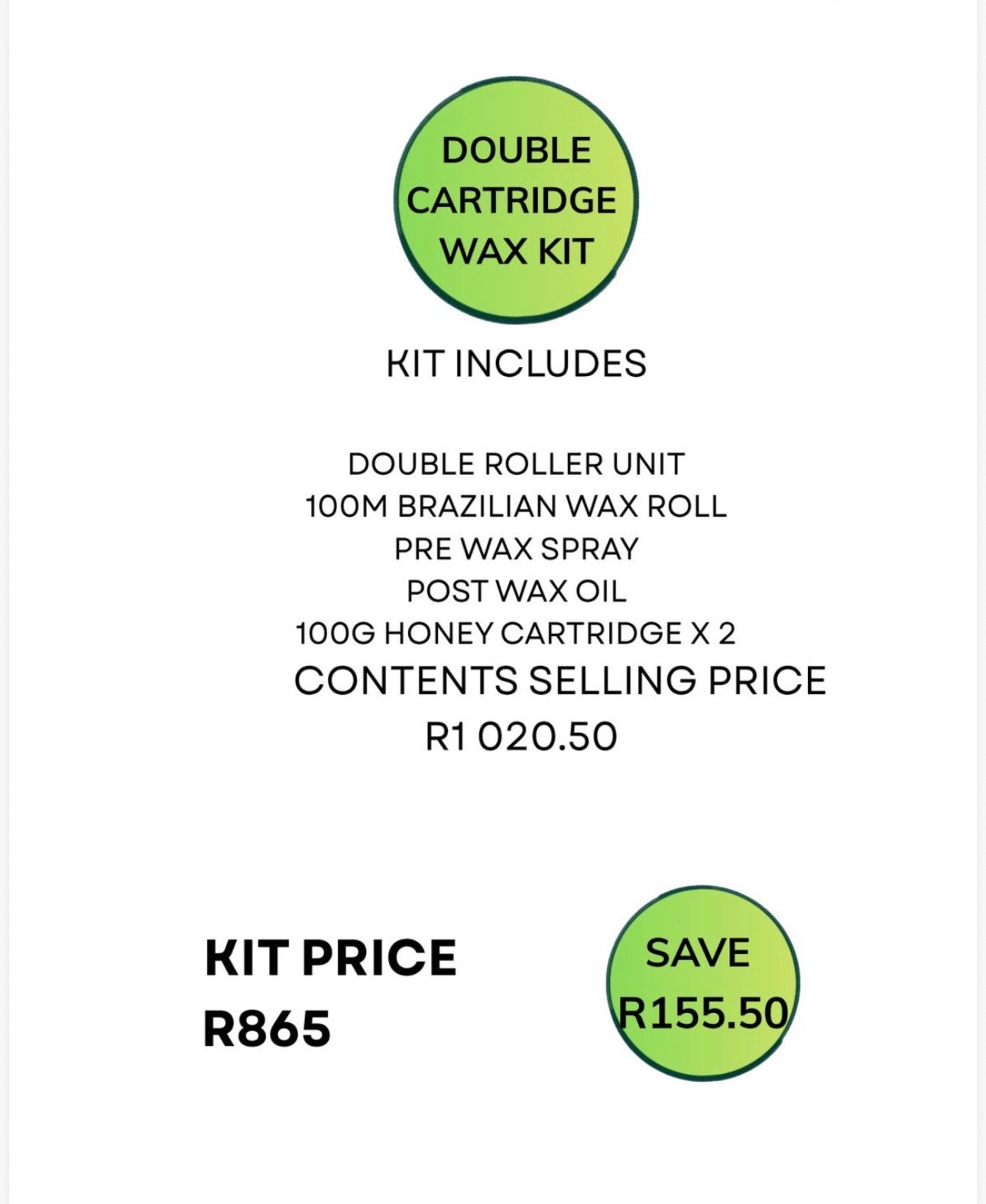 Wax kit - Double Cartridge Heater