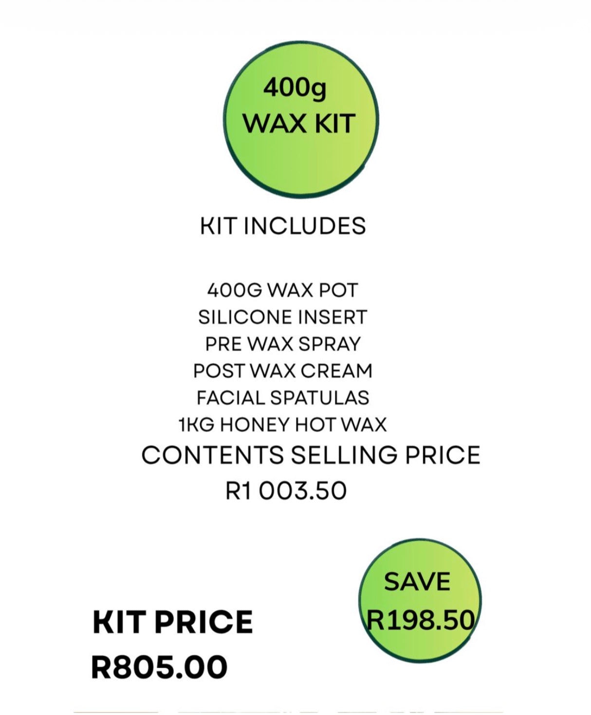 Wax kit - 400g