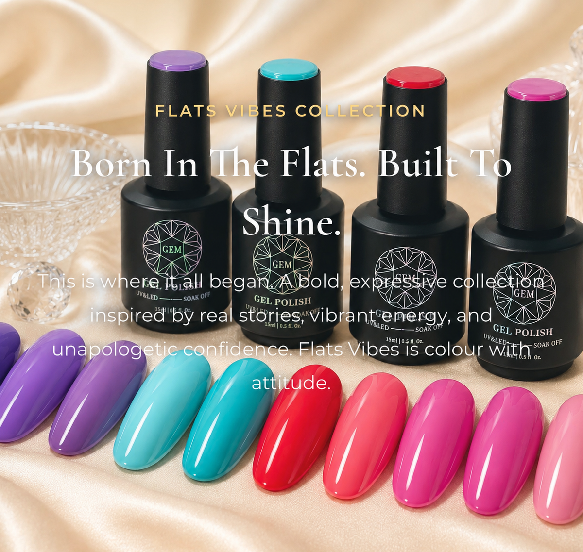 Gem Gel Polish - Flats Fibes Collection