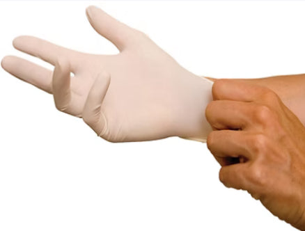 Latex Gloves Powdered - Medium