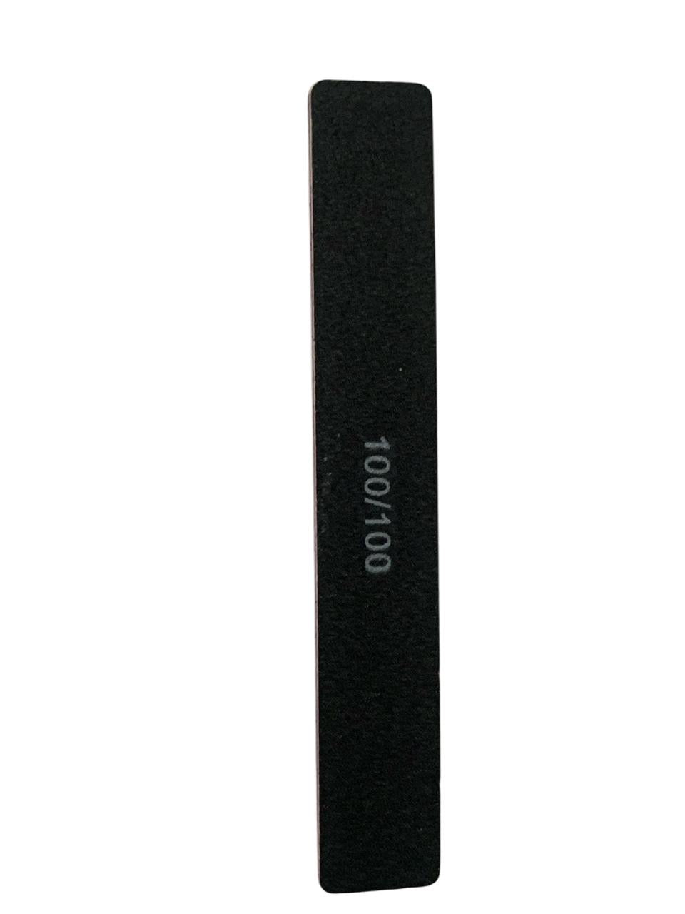 Nail File - Straight Black 100/180