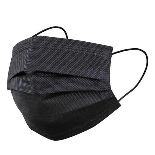 Facial Masks 3ply 50’s - Black