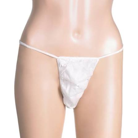 Disposable G-String White - 10's
