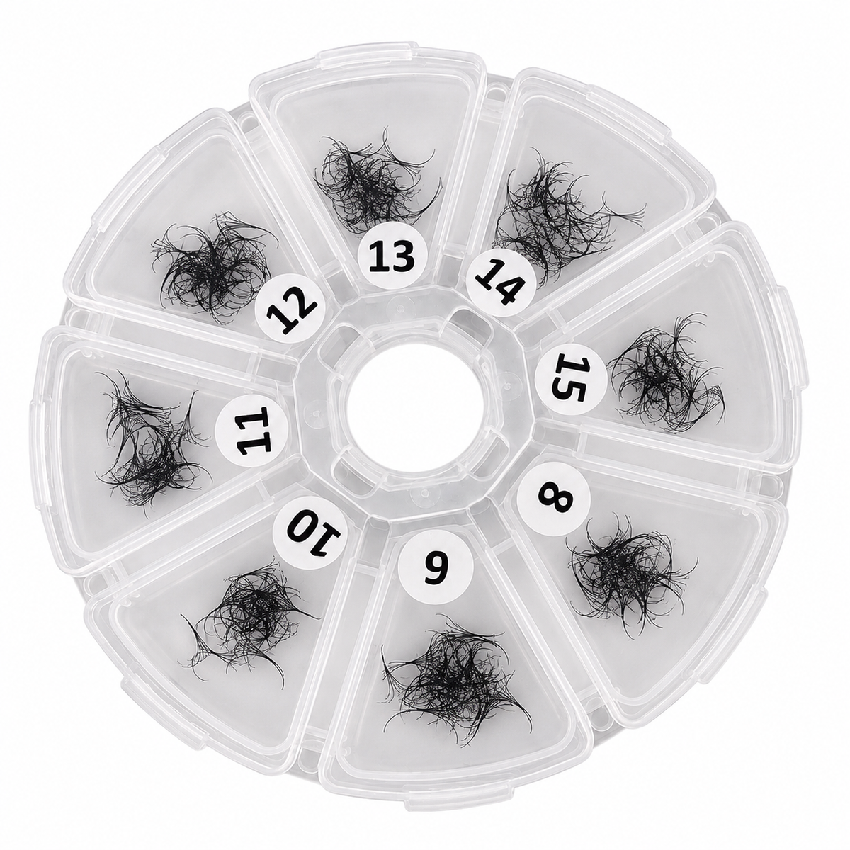 Pre made Fans 6D C Curl / Volume (400) - Mixed Tray